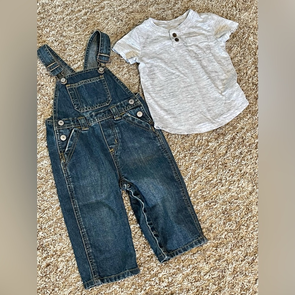 OND Old Navy Overalls with Tee